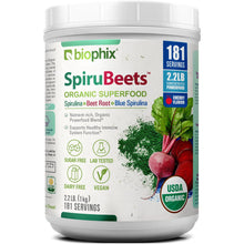 Load image into Gallery viewer, biophix Spirubeets Organic Spirulina Beet Root Powder 2.2 lb 1 kg