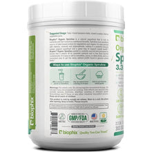 Load image into Gallery viewer, Biophix Spirulina USDA Organic 2.2 lbs Value Size Allergen-Free Whole Food Supplement