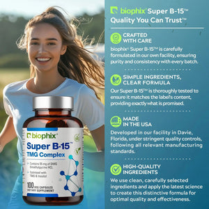 biophix Super B-15 Complex 100 Vegetarian Capsules