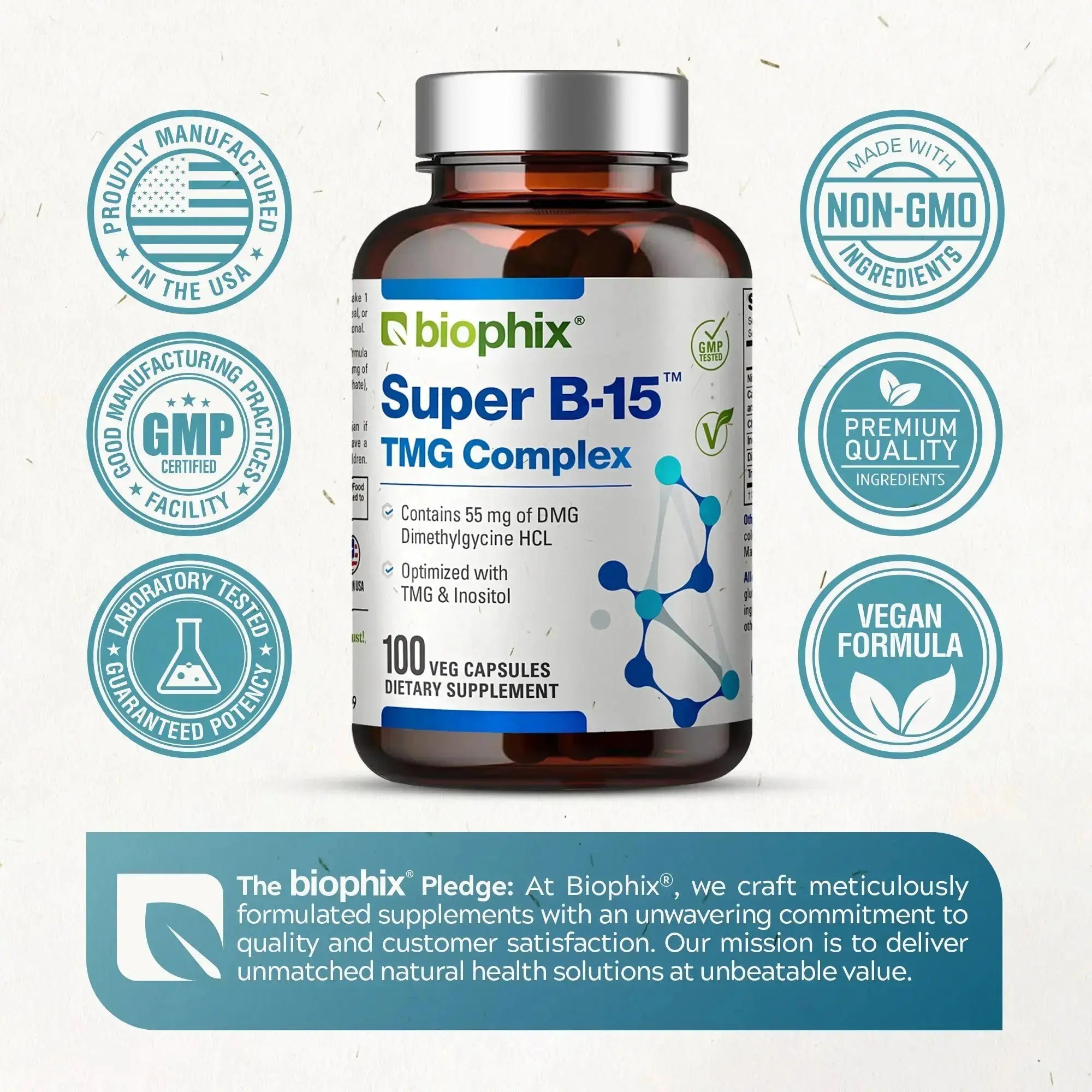 biophix Super B-15 Complex 100 Vegetarian Capsules