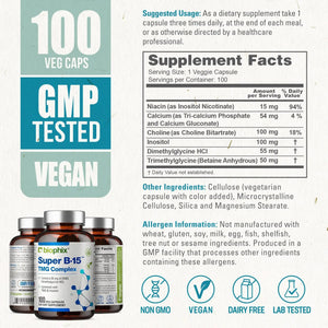 biophix Super B-15 Complex 100 Vegetarian Capsules