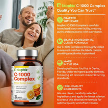 Load image into Gallery viewer, biophix Vitamin C-1000 mg High-Potency 30 Tablets