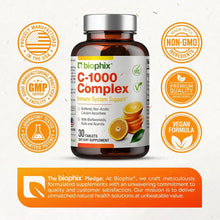 Load image into Gallery viewer, biophix Vitamin C-1000 mg High-Potency 30 Tablets