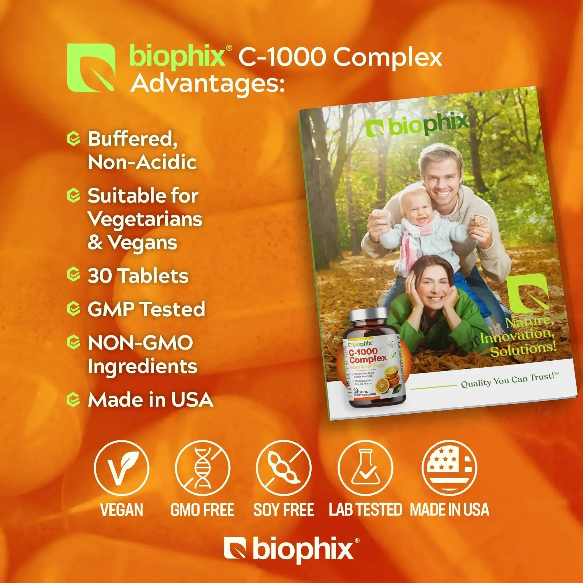 biophix Vitamin C-1000 mg High-Potency 30 Tablets