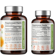 Load image into Gallery viewer, biophix Vitamin D-3 10000 IU High-Potency 380 Softgels with Free Vitamin C-1000 30 Tablets