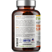 Load image into Gallery viewer, biophix Vitamin D-3 5000 IU High-Potency 360 Softgels