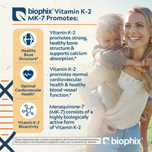 Load image into Gallery viewer, biophix Vitamin K2 MK-7 - 300 mcg 60 Vegetarian Capsules