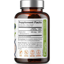 Load image into Gallery viewer, biophix Vitamin K2 MK-7 - 300 mcg 60 Vegetarian Capsules