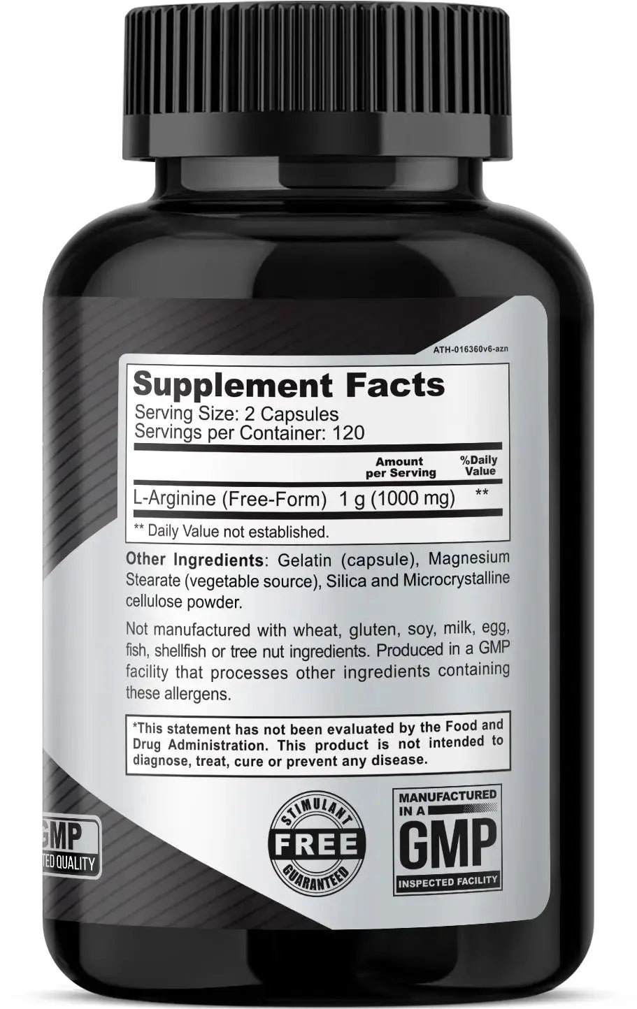 Athlet L-Arginine 1000 mg 240 Capsules