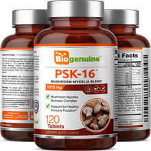 Load image into Gallery viewer, PSK-16 Natural Mushroom Blend 1070 mg 120 Tablets