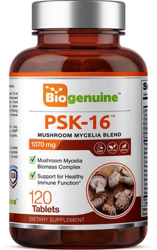 PSK-16 Natural Mushroom Blend 1070 mg 120 Tablets
