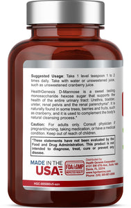 D-Mannose Pure Powder 2000 mg 3 oz 85 g