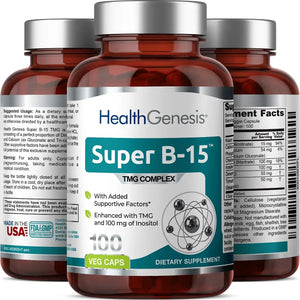 Health Genesis Super B-15 Complex 100 Vegetarian Capsules