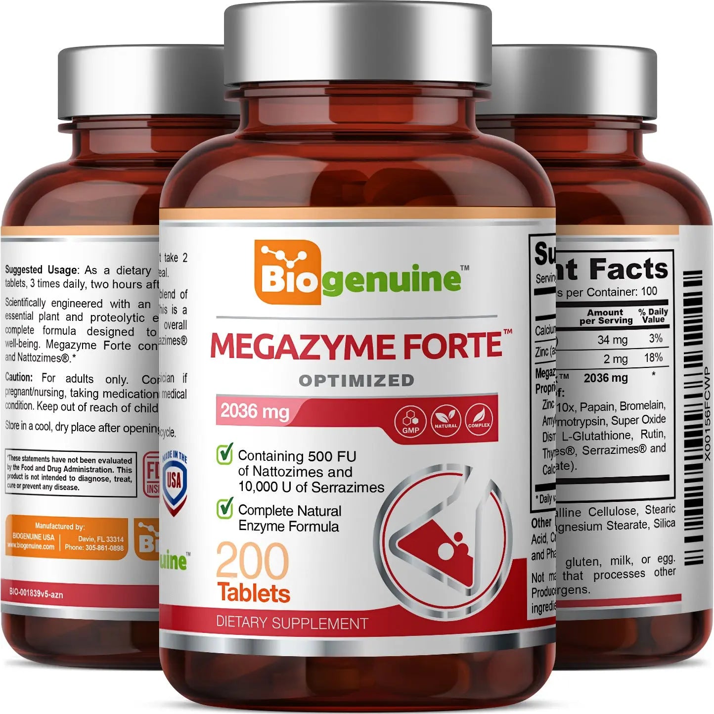 Megazyme Forte Optimized Complex 200 Tablets