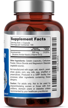Load image into Gallery viewer, Nicotinamide 500 mg 100 Capsules
