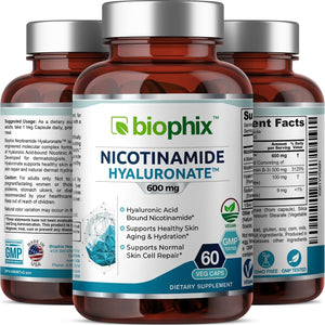 Nicotinamide Hyaluronate 600 mg | Vegetarian Capsules | TheCatalog