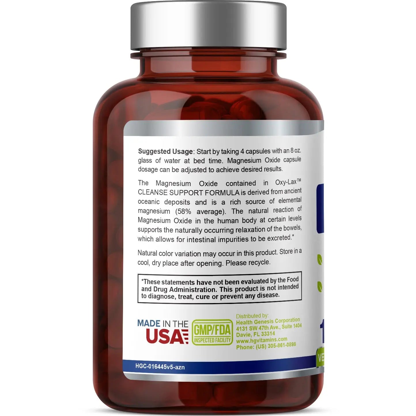 Oxy-Lax 750 mg 120 Vegetarian Capsules