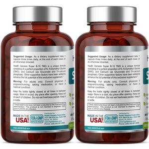 Super B-15 Complex 100 Vegetarian Capsules - 2 Pack