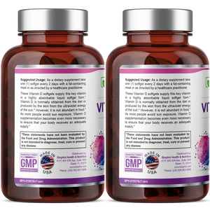 Vitamin D-3 10000 IU High-Potency 380 Softgels - 2 Pack