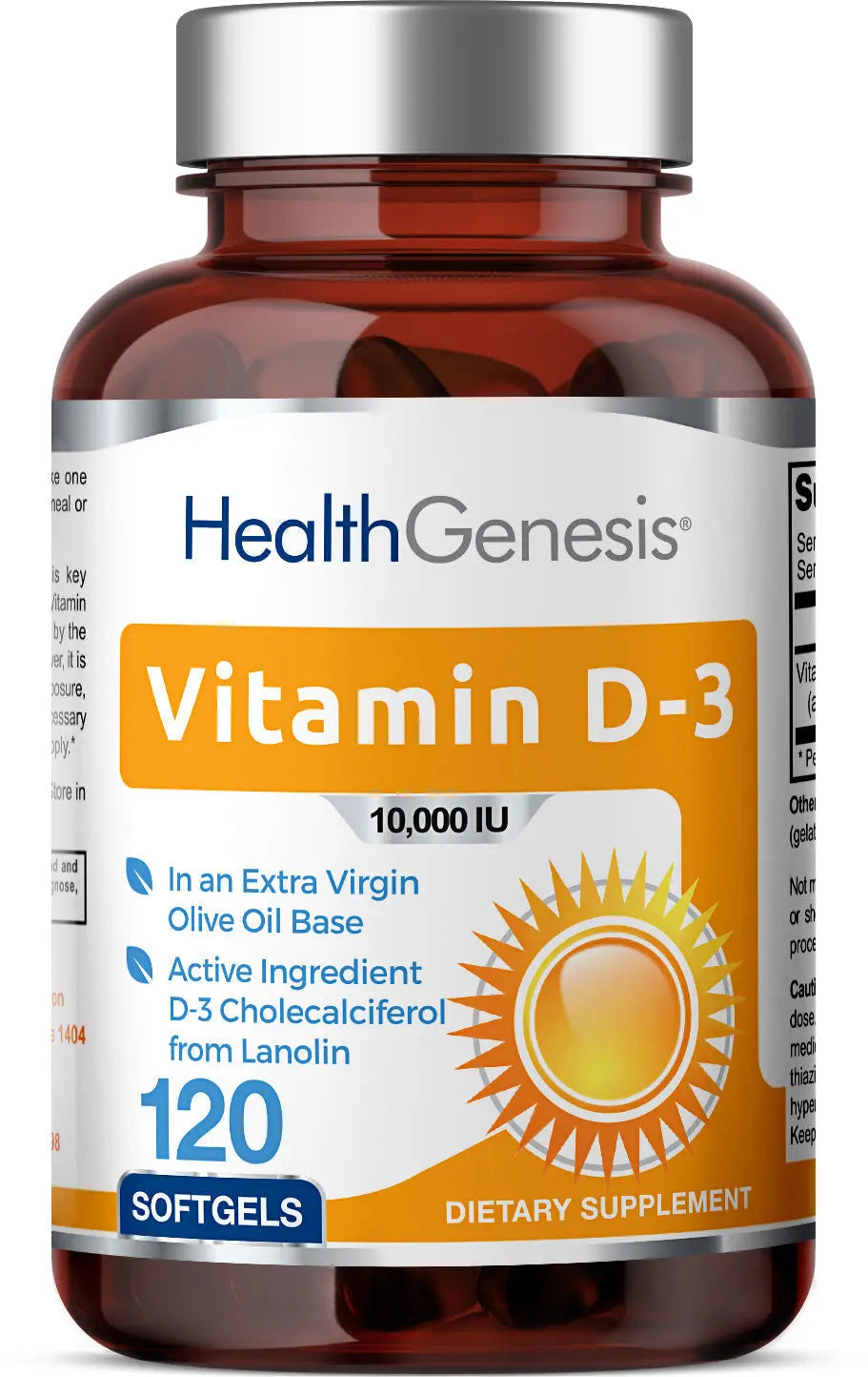 Vitamin D-3 10000 IU High-Potency 120 Softgels