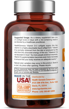 Load image into Gallery viewer, Vitamin D-3 10000 IU High-Potency 120 Softgels