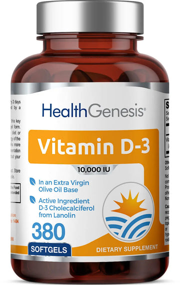Vitamin D-3 10000 IU High-Potency 380 Softgels