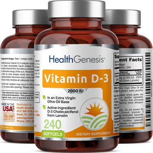 Vitamin D-3 2000 IU 240 Softgels