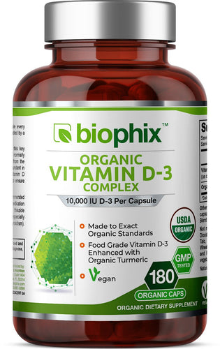 Vitamin 10000 Organic Complex 180 Vegetarian Capsules