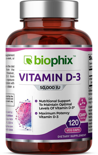 Vitamin 50000 High Potency 120 Vegetarian Capsules
