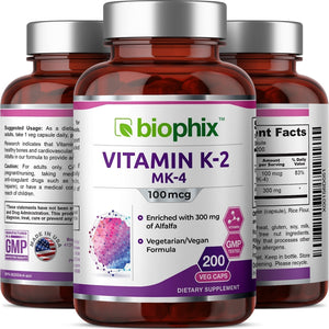 Vitamin High Potency 100 mcg 200 Vegetarian Capsules
